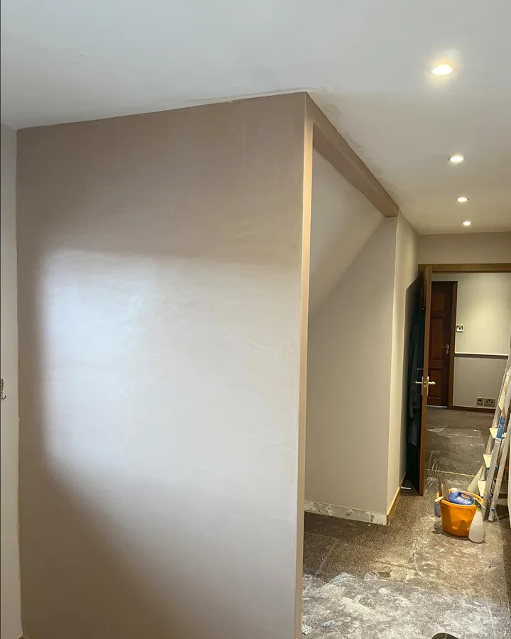 DRN Plastering Co - Traditional Plasterers in Glasgow Scotland - Built in wardrobes plastered